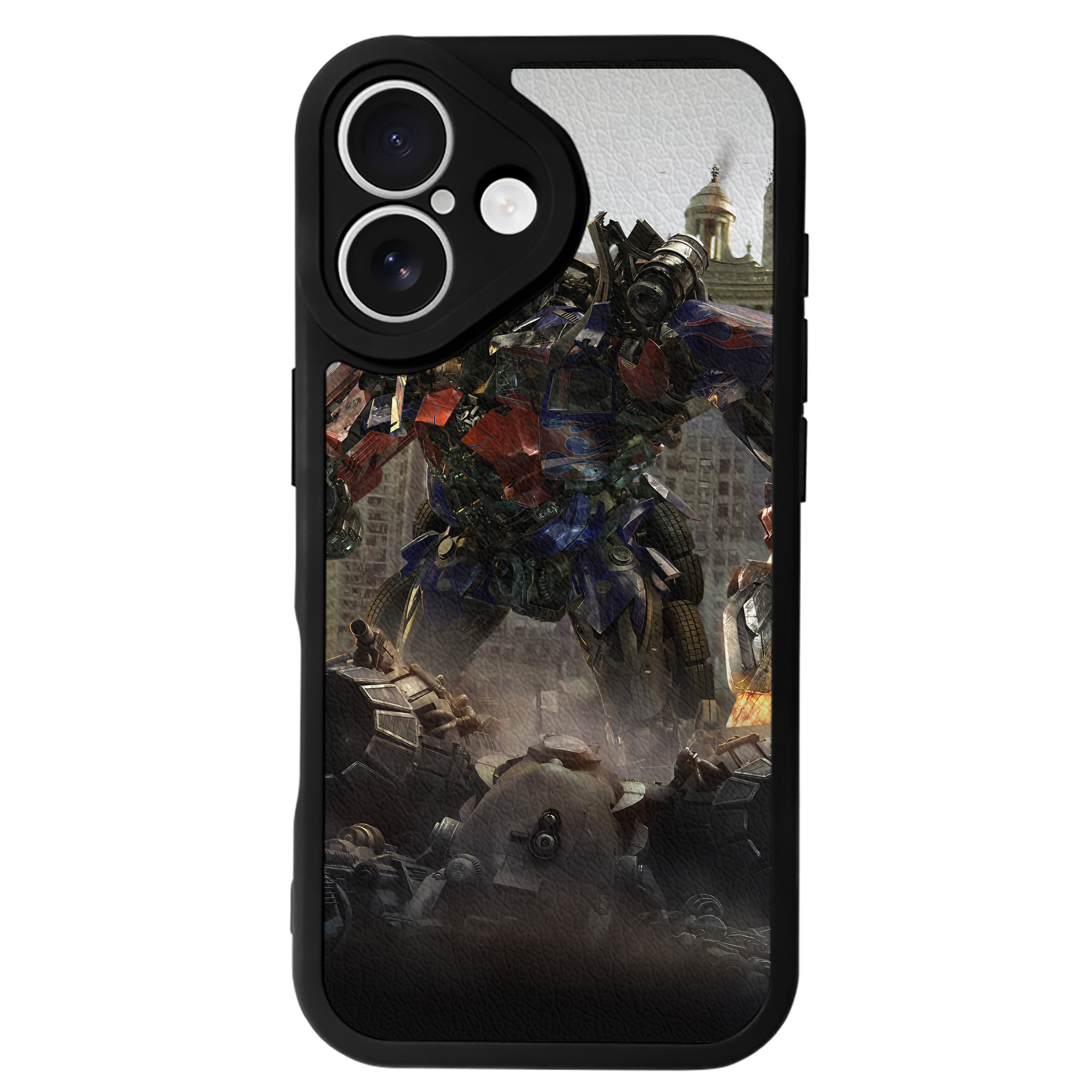 （画像用） Transformers トランスフォーマー 【iPhone 16シリーズ対応】シリコンスマホケース（レザー調） 材質：シリコン